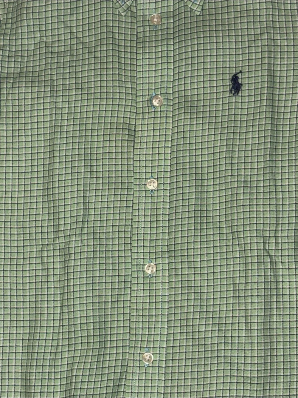 Ralph Lauren Green Plaid Button-Down Shirt